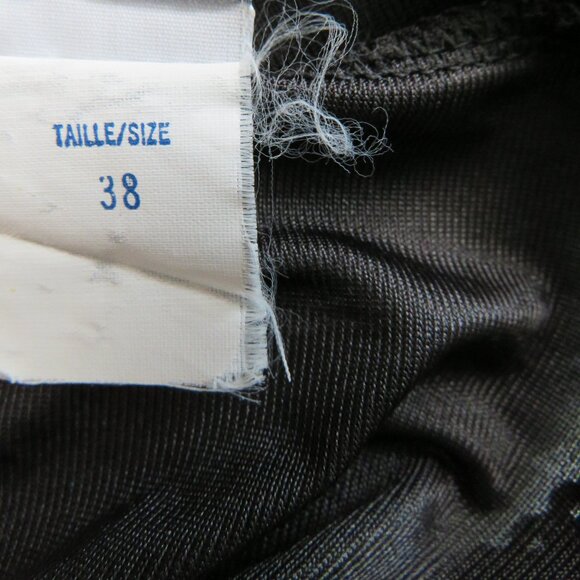 Vintage Black Full Slip With Lace Size 38 - Picture 9 of 9